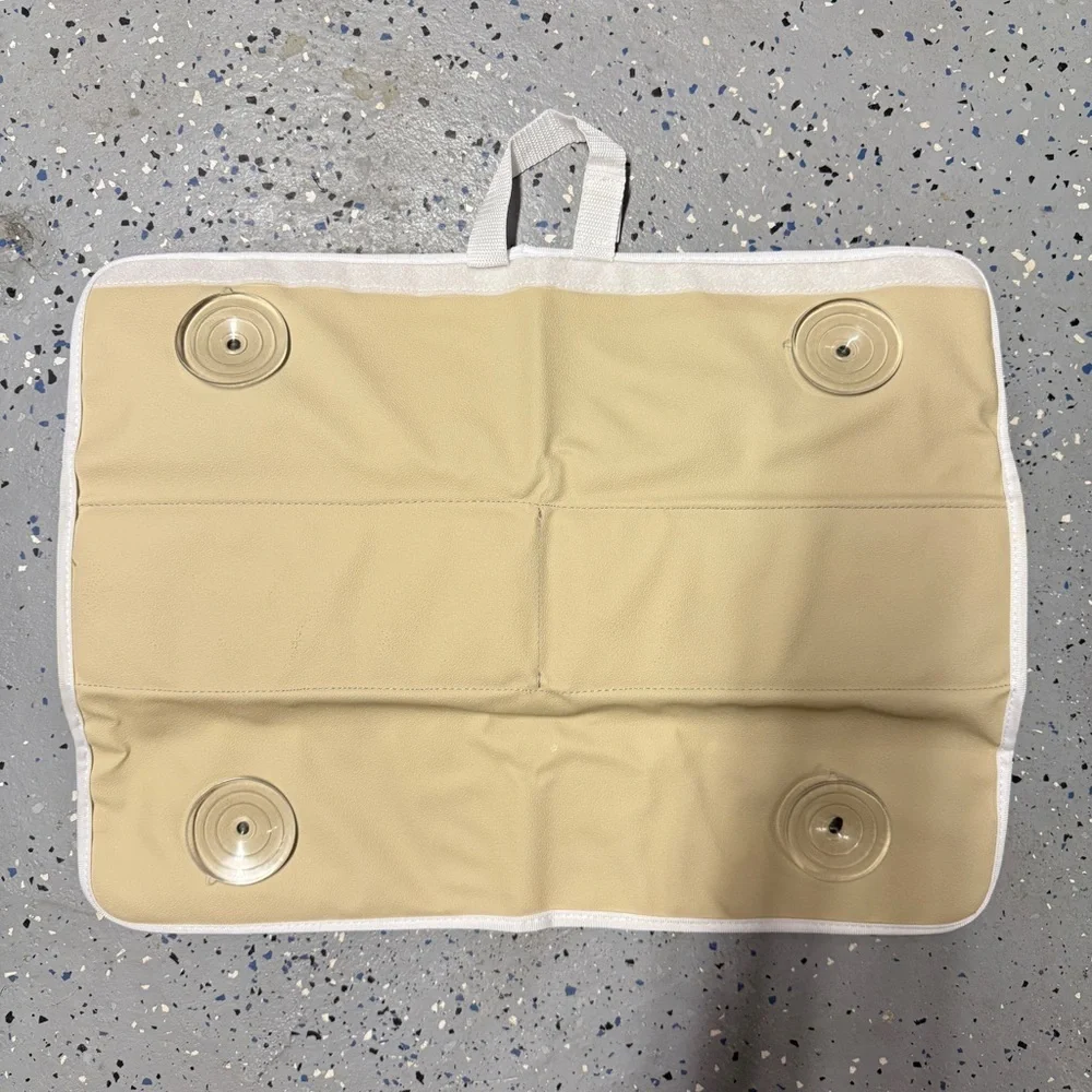 Toodly Paris Comfortable Baby Bath Elbow Rest Pad with Storage Pockets